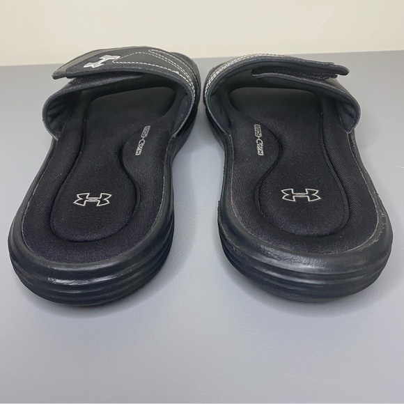 Under Armour 4D Foam Black Adjustable Slide Sandals Women’s Size 9 - Picture 4 of 12